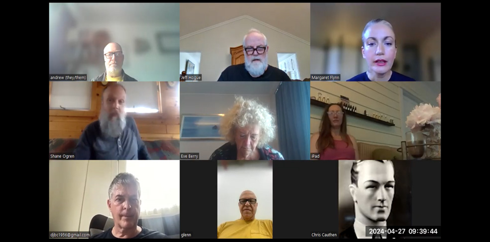 Blue Glass Collective on a Zoom 2024