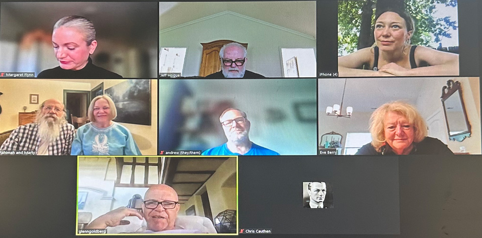 Blue Glass Collective on a Zoom 2025